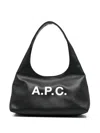 Apc A.p.c. Black Shoulder Bag With Magnetic Fastening
