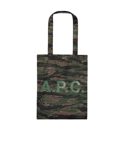 Apc Logo-print Tote Bag In Black