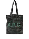 Apc Logo-print Tote Bag In Green