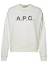 Apc A.p.c. Logo-printed Crewneck Sweatshirt In Cream