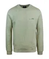 Apc A.p.c. Logo Printed Crewneck Sweatshirt In Gray