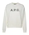 Apc A.p.c. Logo-printed Crewneck Sweatshirt In White