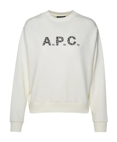 APC A.P.C. LOGO-PRINTED CREWNECK SWEATSHIRT