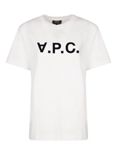 APC A.P.C. LOGO PRINTED CREWNECK T SHIRT