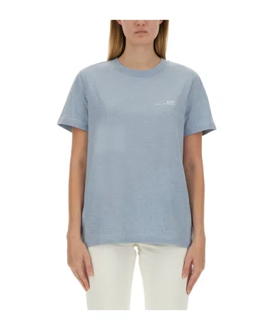 APC A.P.C. LOGO PRINTED CREWNECK T-SHIRT