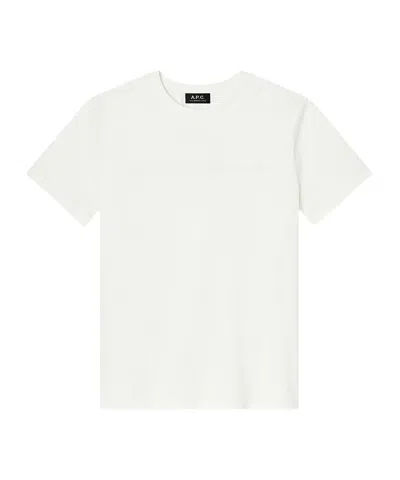 A.p.c. Logo Printed Crewneck T-shirt In Brown
