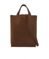 Apc A.p.c. Logo Printed Medium Tote Bag In Brown