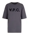 Apc A.p.c. Logo Printed T-shirt In Gray