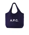 Apc Shoulder Bag A.p.c. Woman Color Denim In Black
