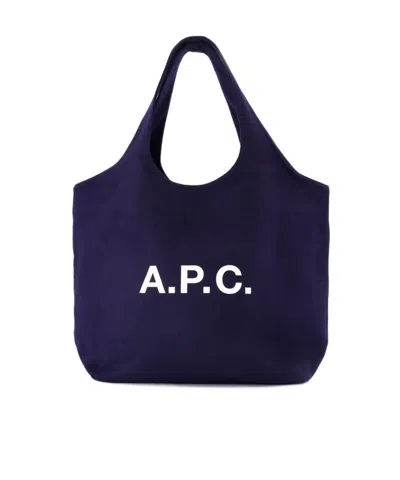 Apc Shoulder Bag A.p.c. Woman Color Denim In Blue