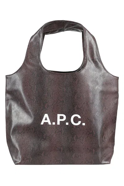 Apc A.p.c. Logo Printed Top Handle Bag In Multi