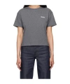 Apc Gray Boxy Petit 'v.p.c.' T-shirt In Gray