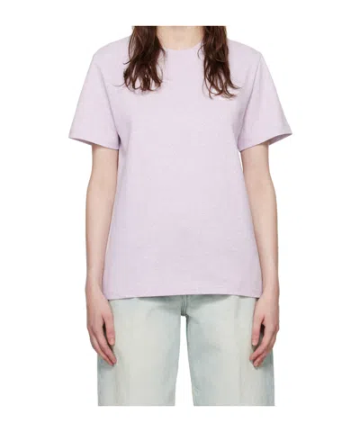 Apc Logo Short-sleeved T-shirt In Purple