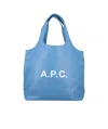 Apc A.p.c. Ninon Small Tote Bag In Blue