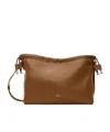 A.p.c. A. P.c. Ninon Drawstring-fastening Shoulder Bag In Brown