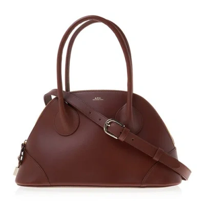 Apc Logo Shoulder Bag In Red