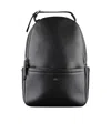 Apc Logo-stamp Faux-leather Backpack In Black