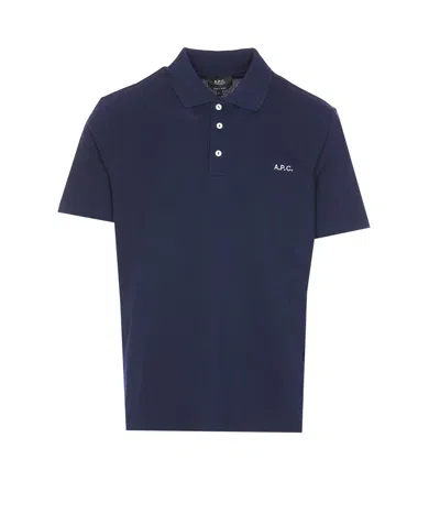 Apc Logo Standard Polo In Blue
