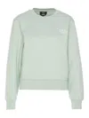 Apc A.p.c. Rue Madame Logo Embroidered Crewneck Sweatshirt In Green