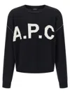 Apc Logo Sweater Sweaters And Cardigans Blue In Black
