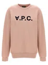 Apc A.p.c. Sweatshirt Crew-neck Logo Print Clothing In Multicolor