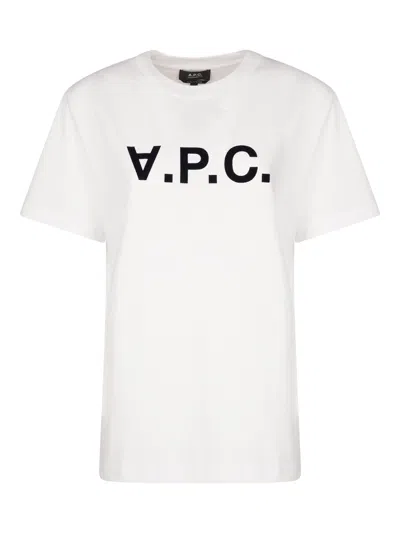 Apc Logo T-shirt In White
