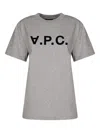 Apc A.p.c. T-shirt Con Logo In Gray