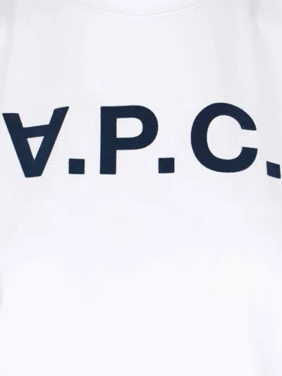 Apc Logo T-shirt In White