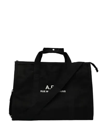 Apc Logo Tote Bag In Black