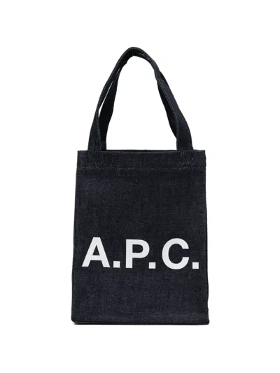 Apc A.p.c. Cotton Tote Bag In Blue