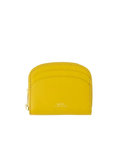 Apc Logo Wallet In Yellow