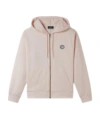 Apc Logo Zipper Casual Jacket In Nude