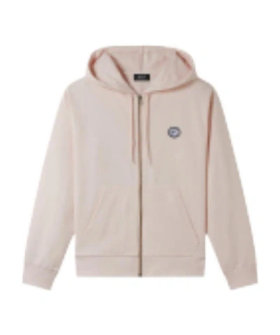Apc Logo Zipper Casual Jacket In Nude
