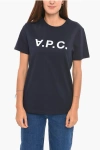 Apc A.p.c. Standard Grand Vpc Cotton T-shirt In Blue