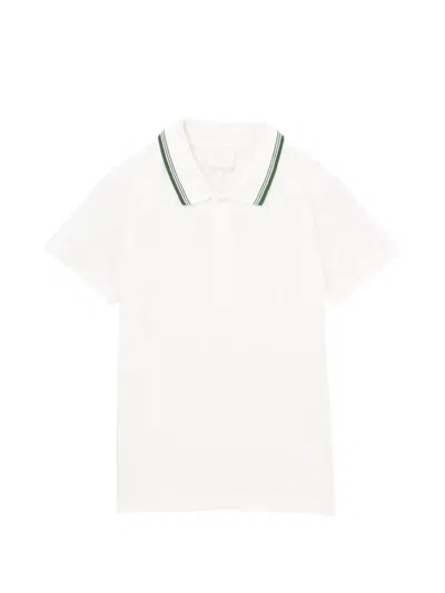 A.p.c. Logo-embroidered Polo Shirt In White