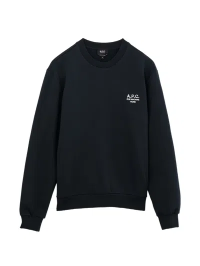 A.p.c. Rue Madame Sweatshirt In Black Cotton