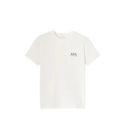 A.p.c. Logo-embroidered T-shirt In White
