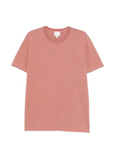 A.p.c. Logo-print Crew-neck T-shirt In Pink