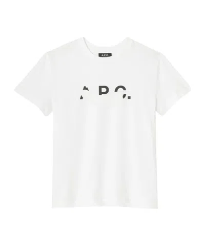 A.P.C. A.P.C. LOGO-PRINT CREWNECK T-SHIRT