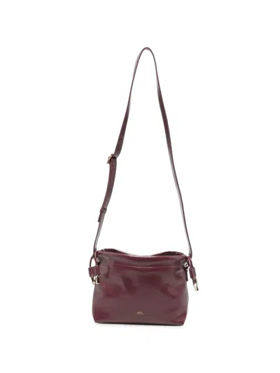 A.p.c. Logo-print Shoulder Bag In Black