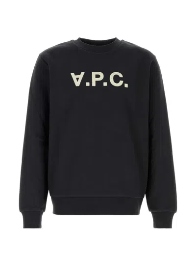 A.p.c. Logo-print Sweatshirt In Black