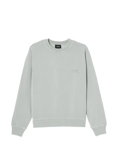 A.p.c. Sweatshirt Mit Logo-print In Gray