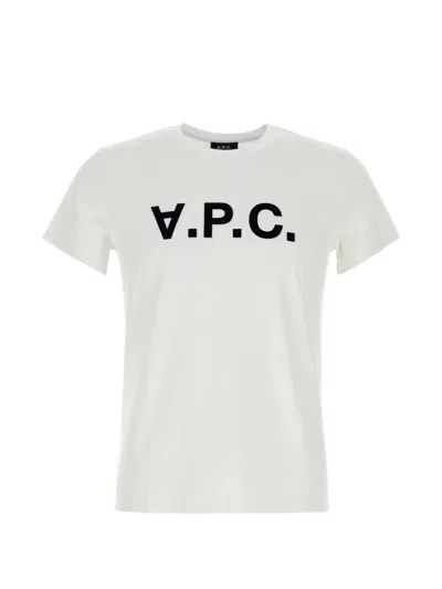 A.p.c. Logo-print T-shirt In White