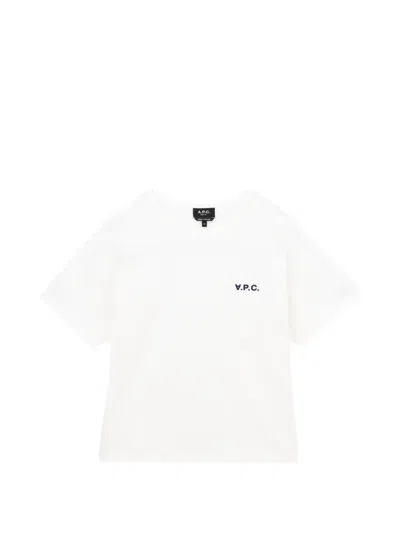 A.p.c. Logo-print T-shirt In White