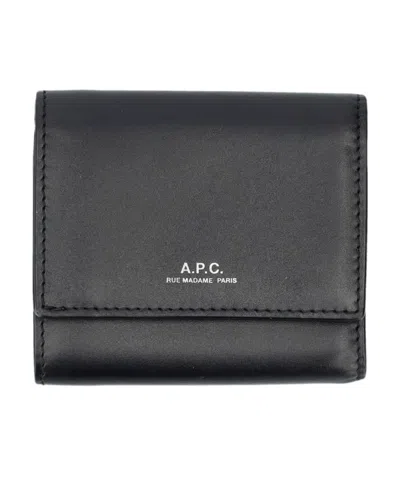 Apc Lois Compact Wallet In Black