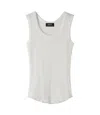 Apc White Scalloped Tank Top In White