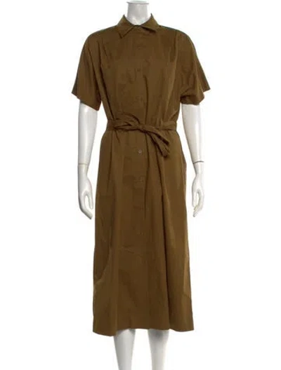 Pre-owned A.p.c. Long Dress In Brown