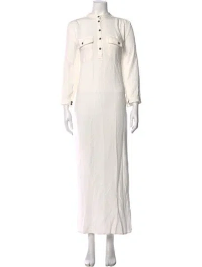 Pre-owned A.p.c. Long Dress In White