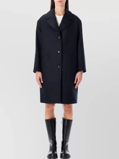 APC LONG NOTCHED LAPEL SINGLE BREASTED COAT