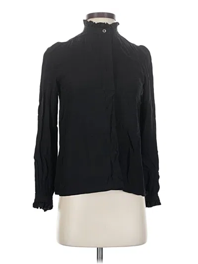 Pre-owned A.p.c. Long Sleeve Blouse In Black